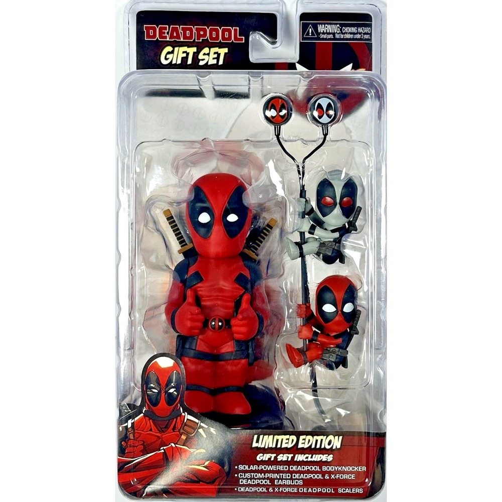 NECA Marvel Deadpool Gift Set OS Red NEW Limited Edition Body Knocker Scalers